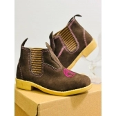 Botina Infantil - Café Pink