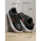 Sapatenis Gucci - Preto Branco