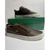 Sapatênis Lacoste Casual - Café (couro)