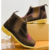 Botina Infatil Nobuk - cafe-pink