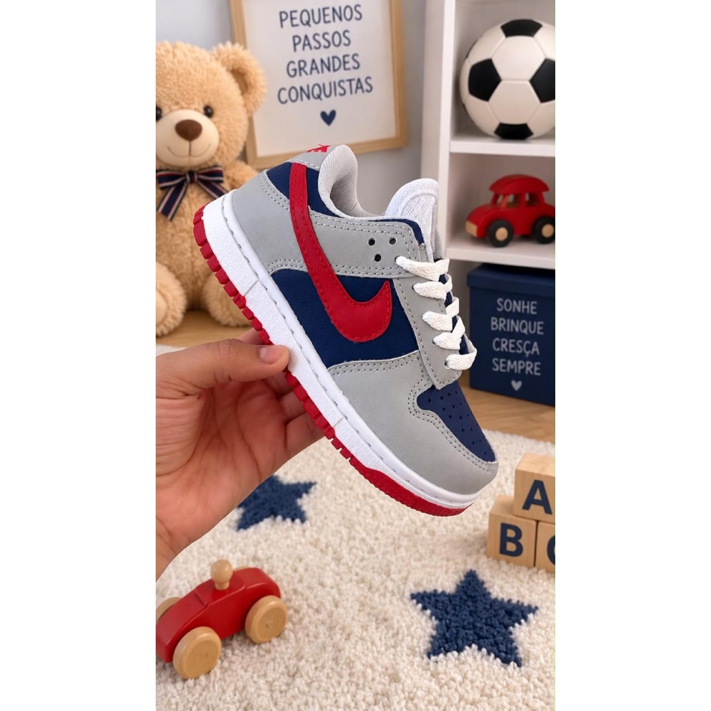 Dunk Infantil - Vermelho Azul