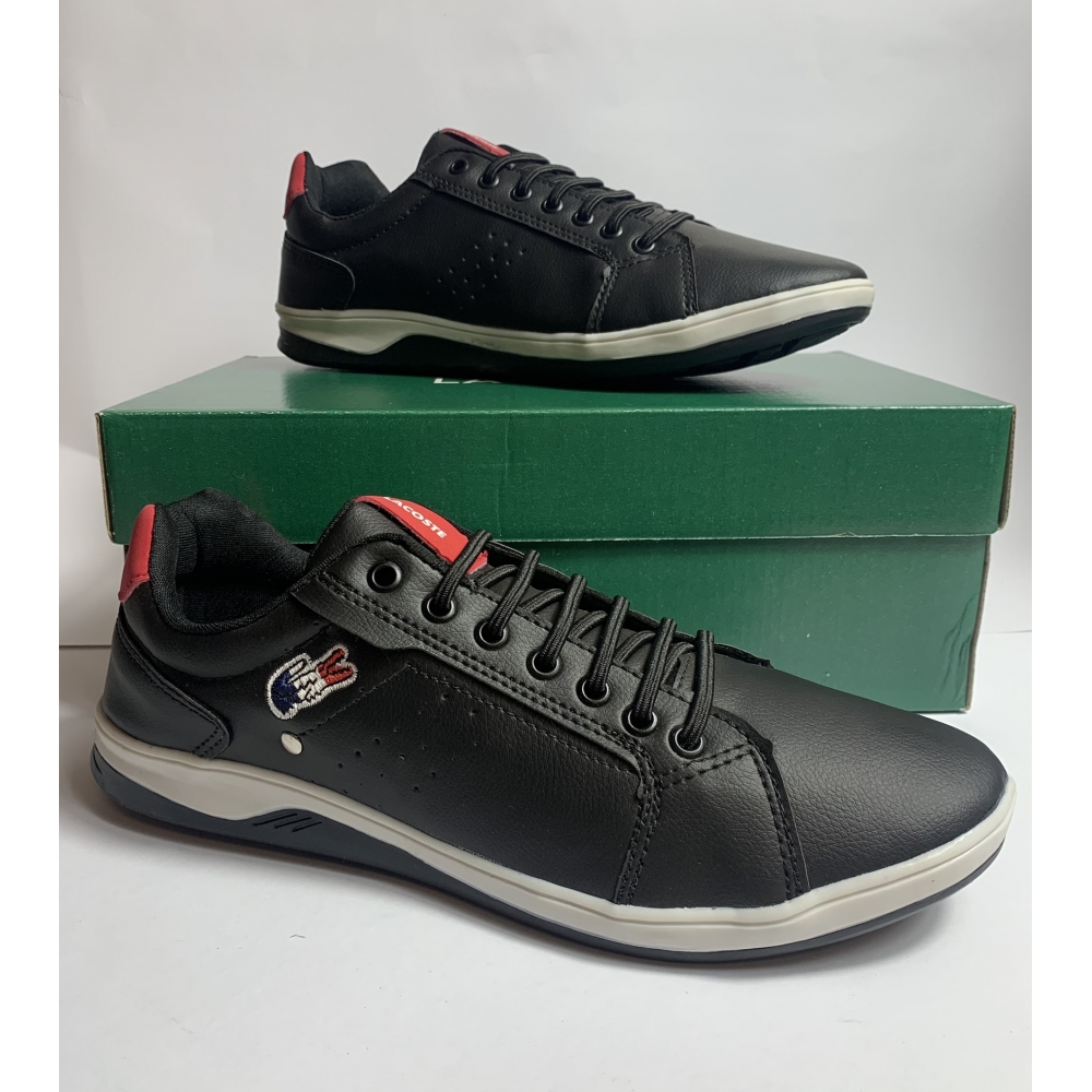 Sapatênis Lacoste Europa - Preto Vermelho