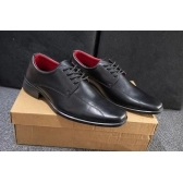 Sapato social - Preto Vermelho