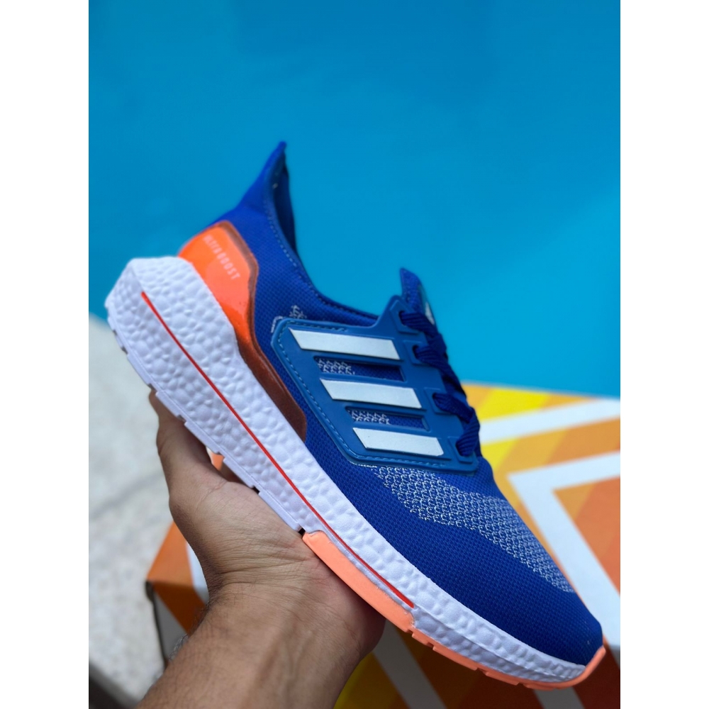 Adidas Boost - Azul Branco