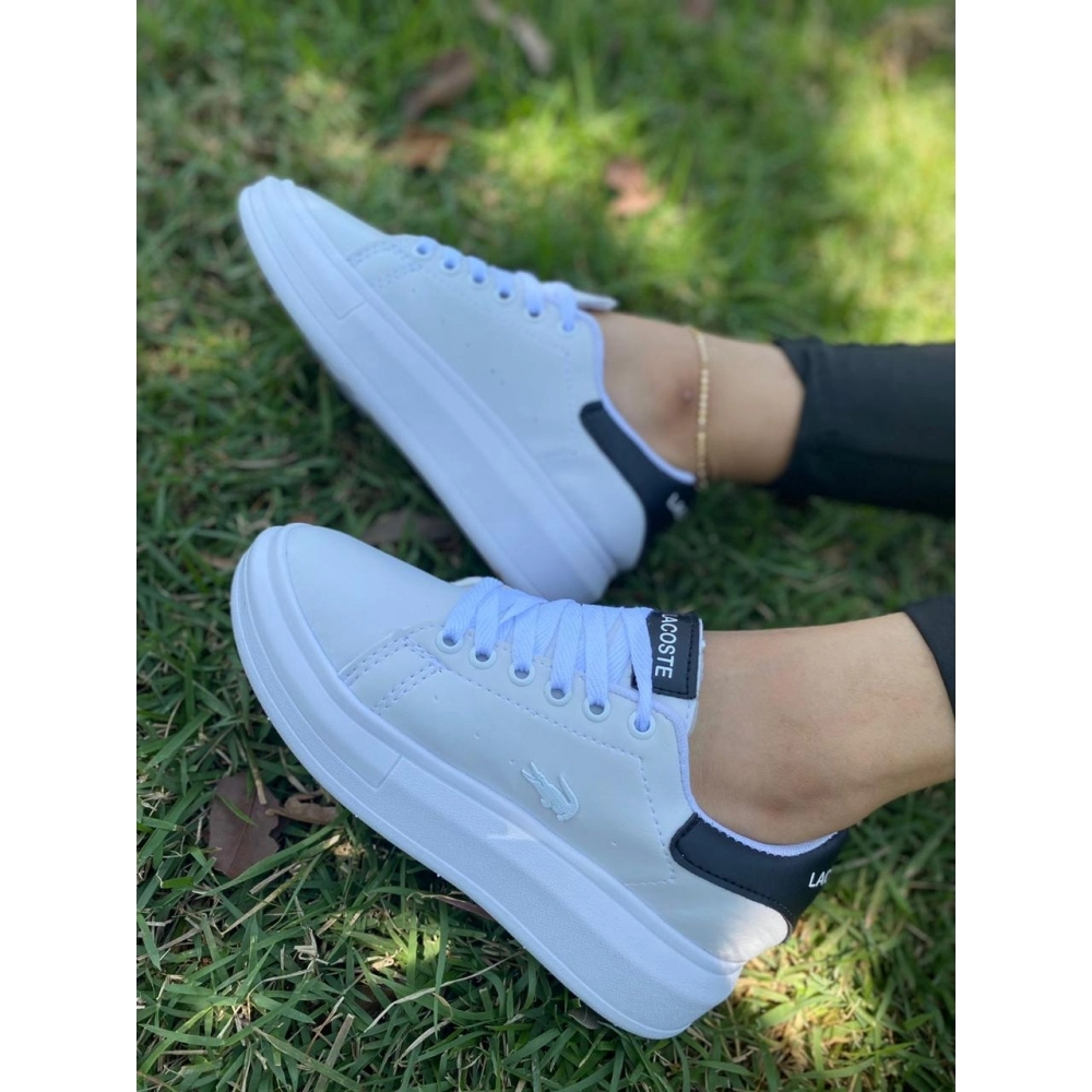 Lacoste F - Branco Preto
