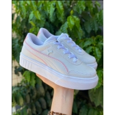 Puma Plataforma - Branco Rosa