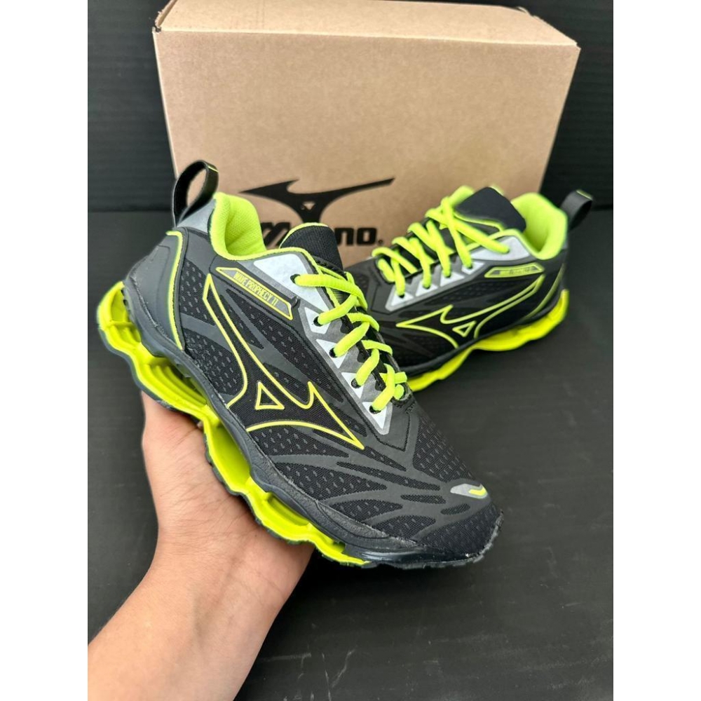 Mizuno Infantil - Preto Verde