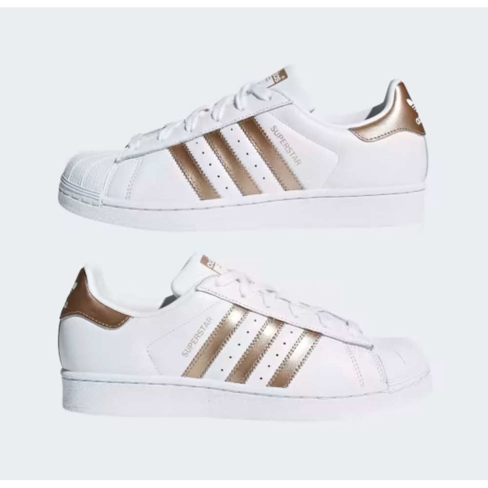 Adidas Superstar - Branco Dourado