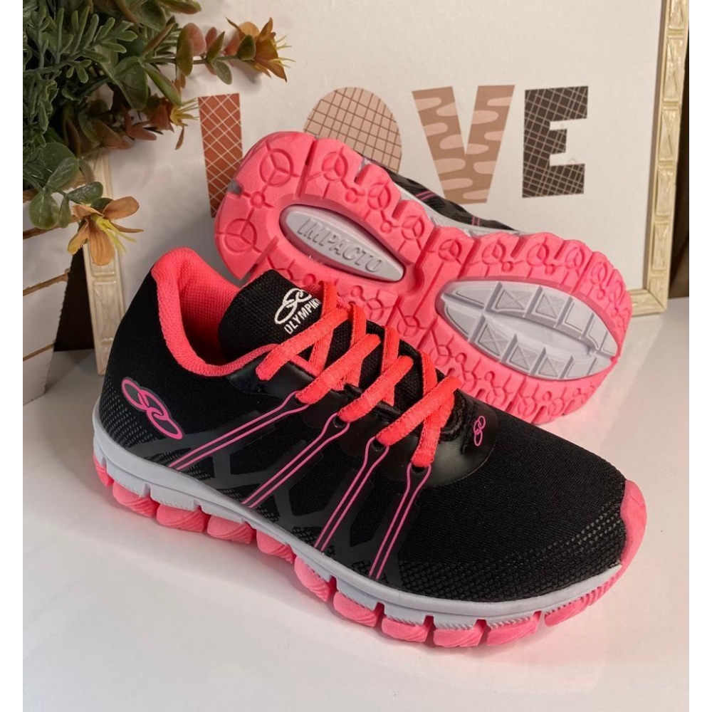 Olympikus Infantil - Preto Pink