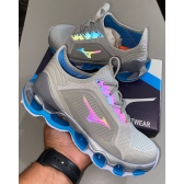 Mizuno Knit - Cinza Azul