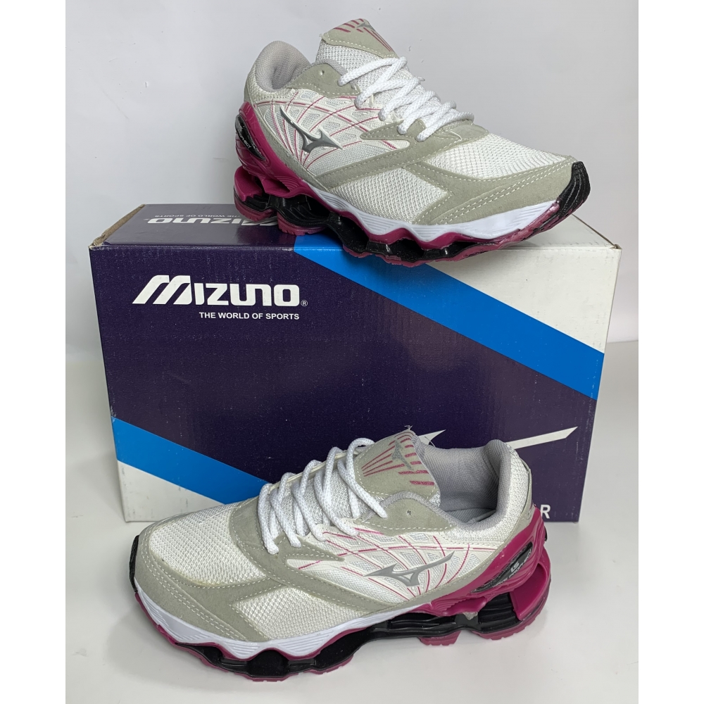 Mizuno LS - Branco Pink