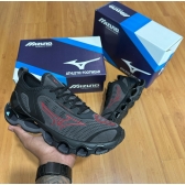 Mizuno Pro14 Camurça Premium - Grafite-Vermelho