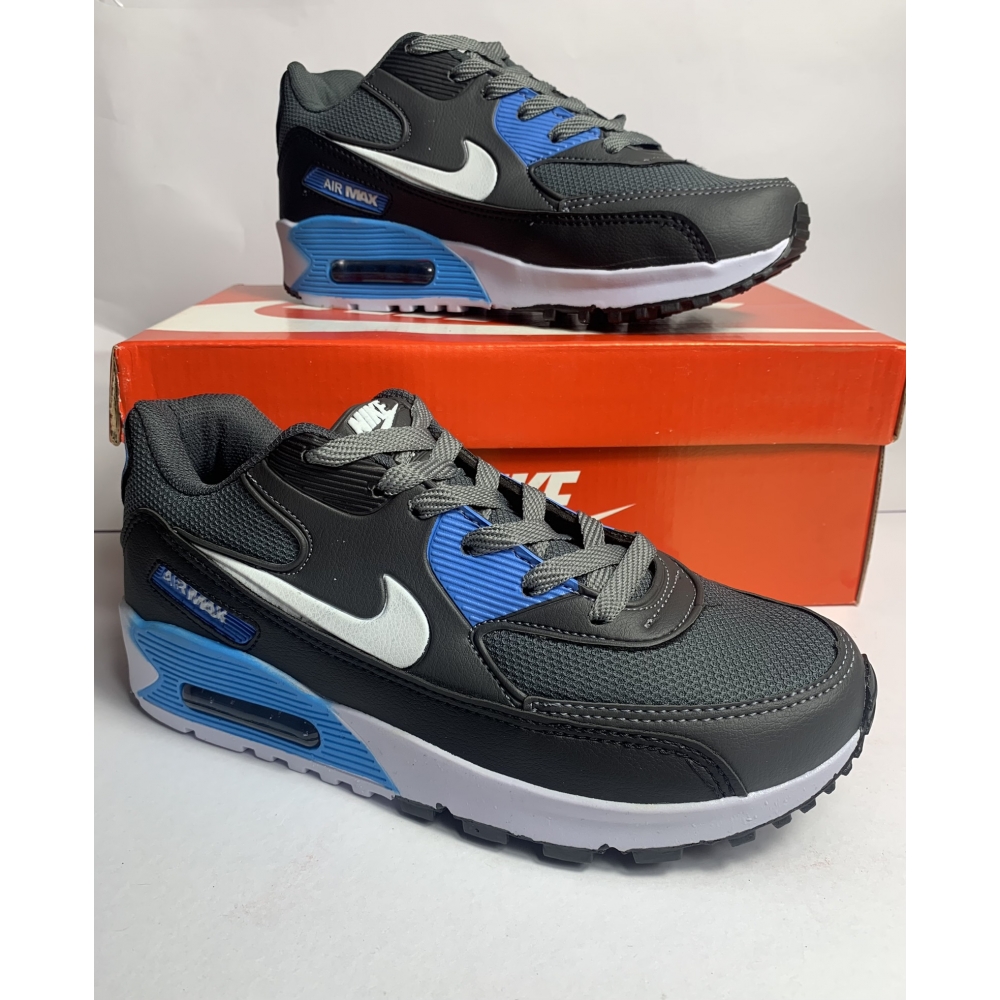 Air Max 90 - Branco Grafite Azul