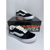 Vans KNU - Preto Branco-Tradicional