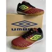 Chuteira Umbro Society - Preto Vermelho