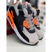 Air Max 90 - Cinza Preto Laranja