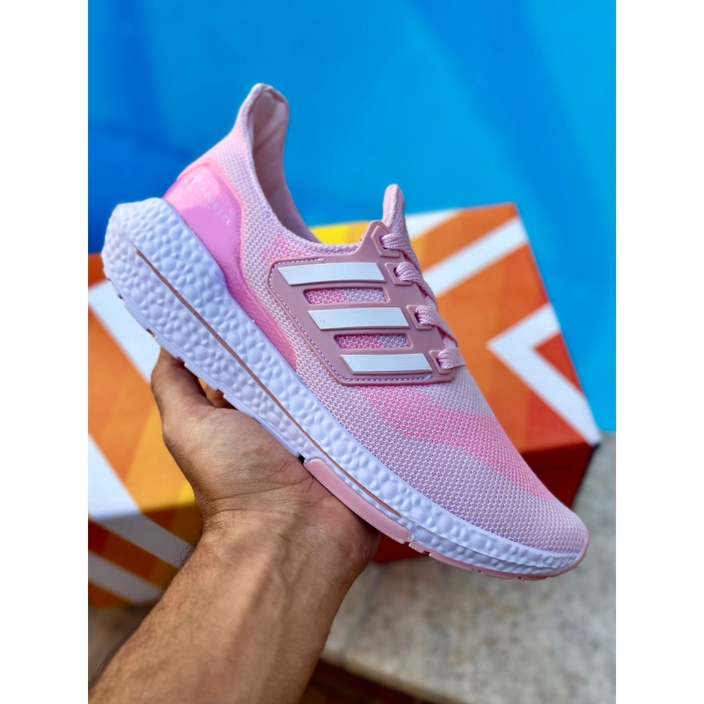 Adidas Boost - Rosa Branco