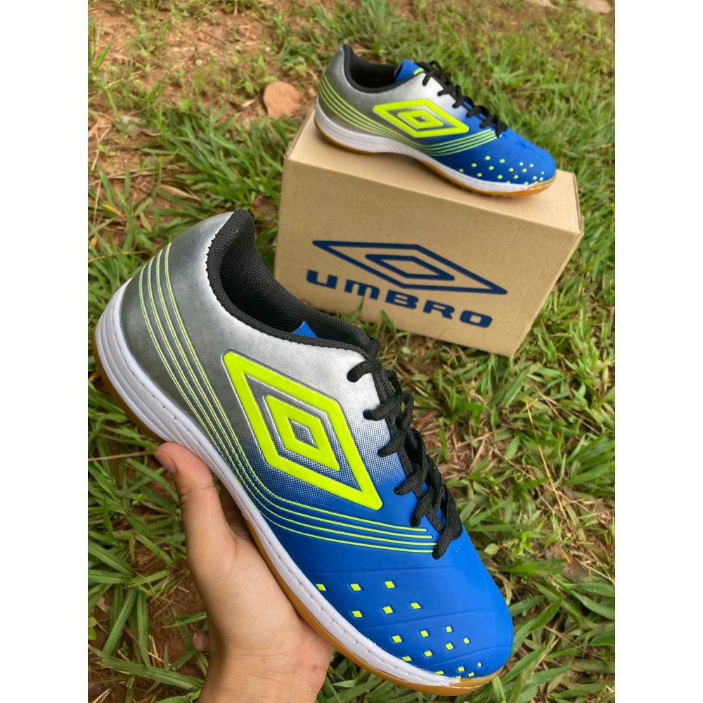Chuteira Umbro Futsal - Azul Prata