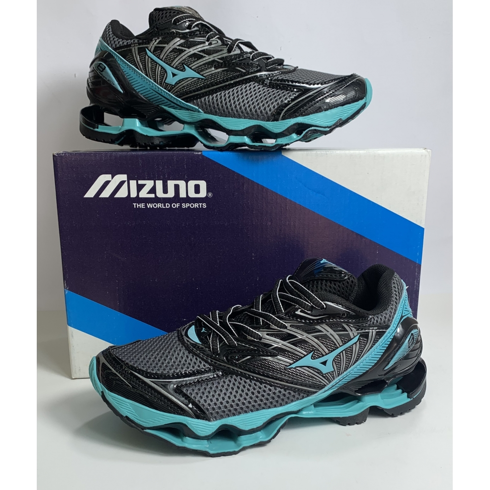 Mizuno Pro 8 - Grafite Preto Verde Água