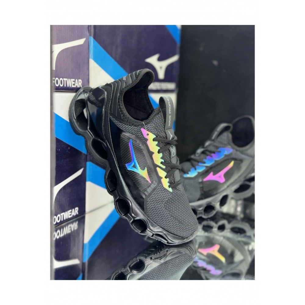 Mizuno Knit - Preto Camaleão