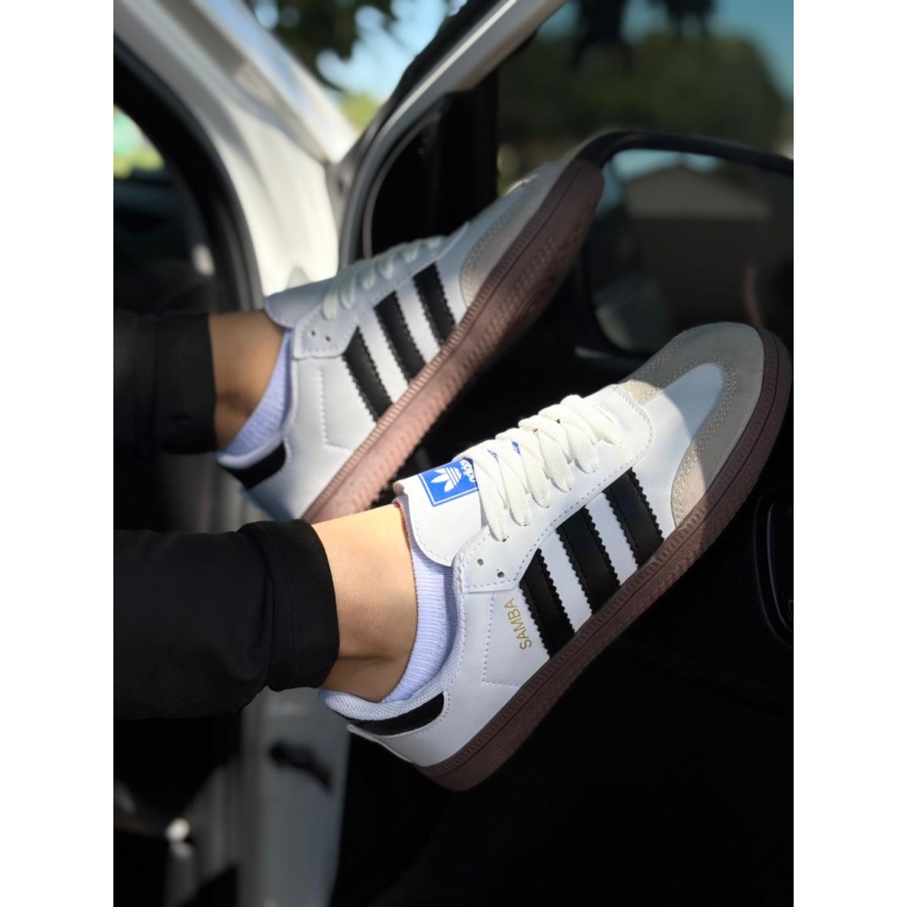 Adidas Samba - Branco cinza preto