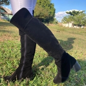 Bota Over Camurção - Preto