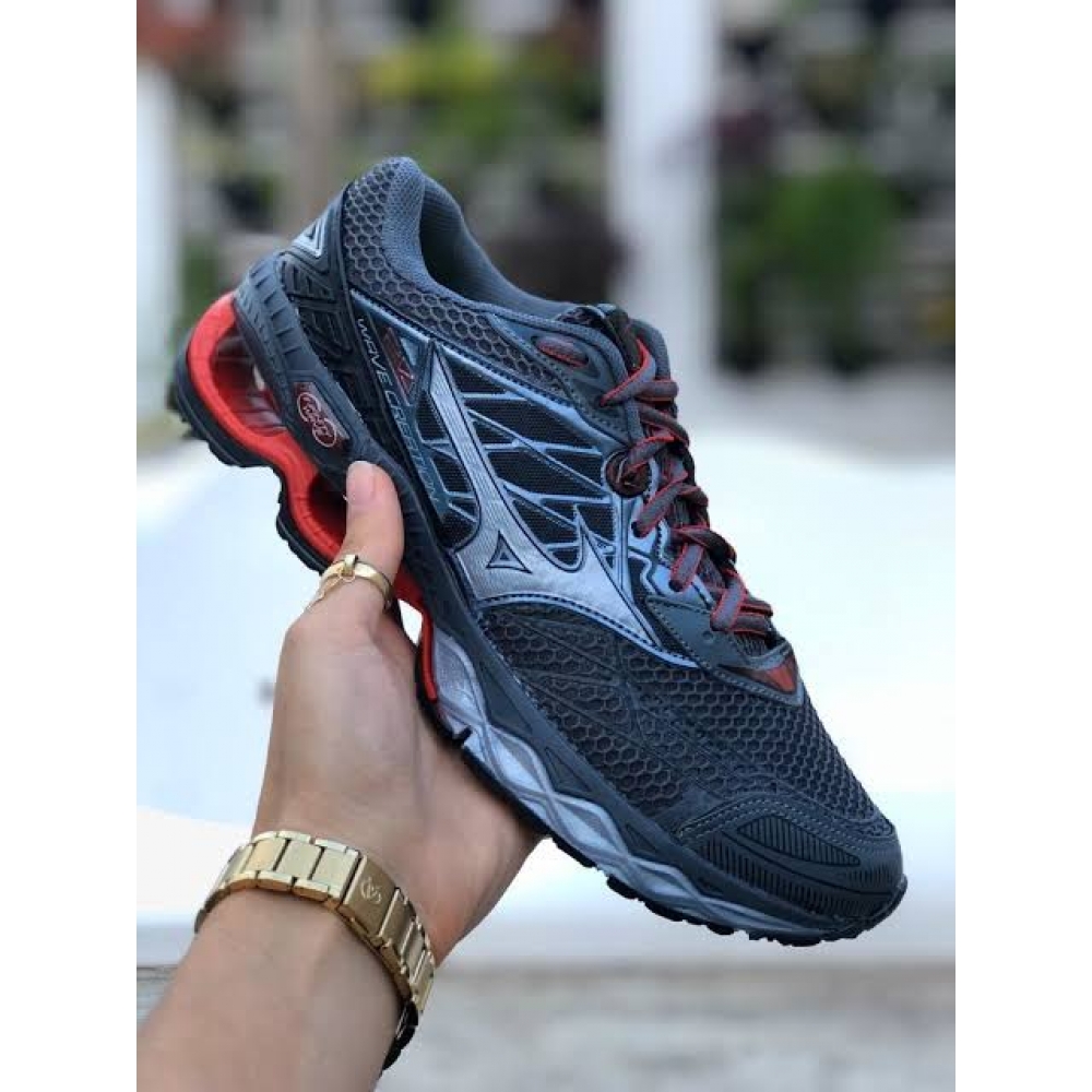 Mizuno Wave20 - Grafite Vermelho