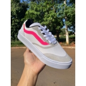 Vans Tradicional - Branco Rosa