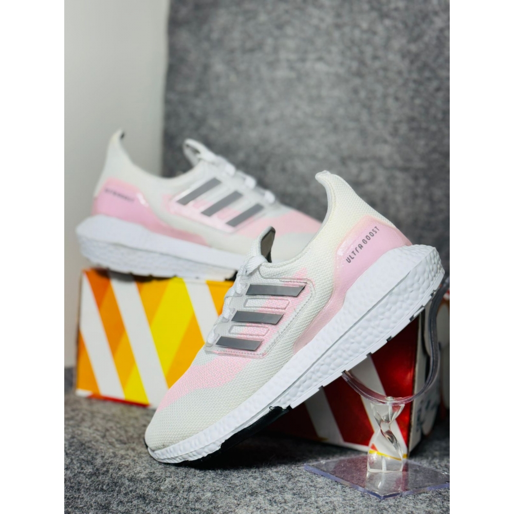 Adidas Boost - Branco Rosa